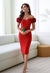 Josie Maxi Dress - Red